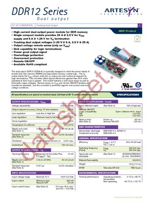 DDR12-25D08-A datasheet  